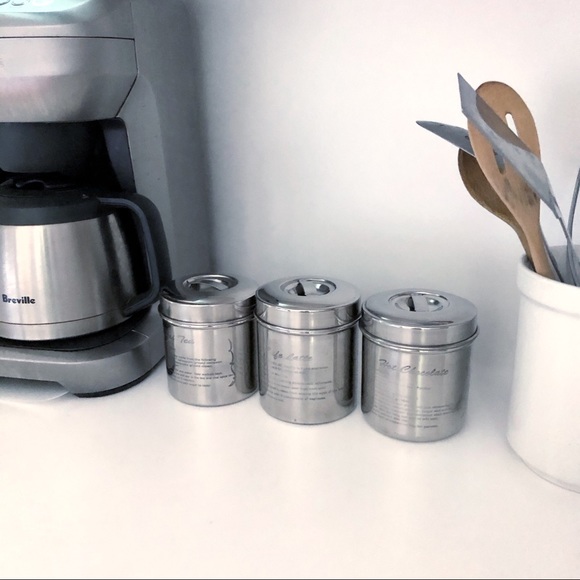 Vintage Other - VINTAGE Stainless canister set kitchen storage